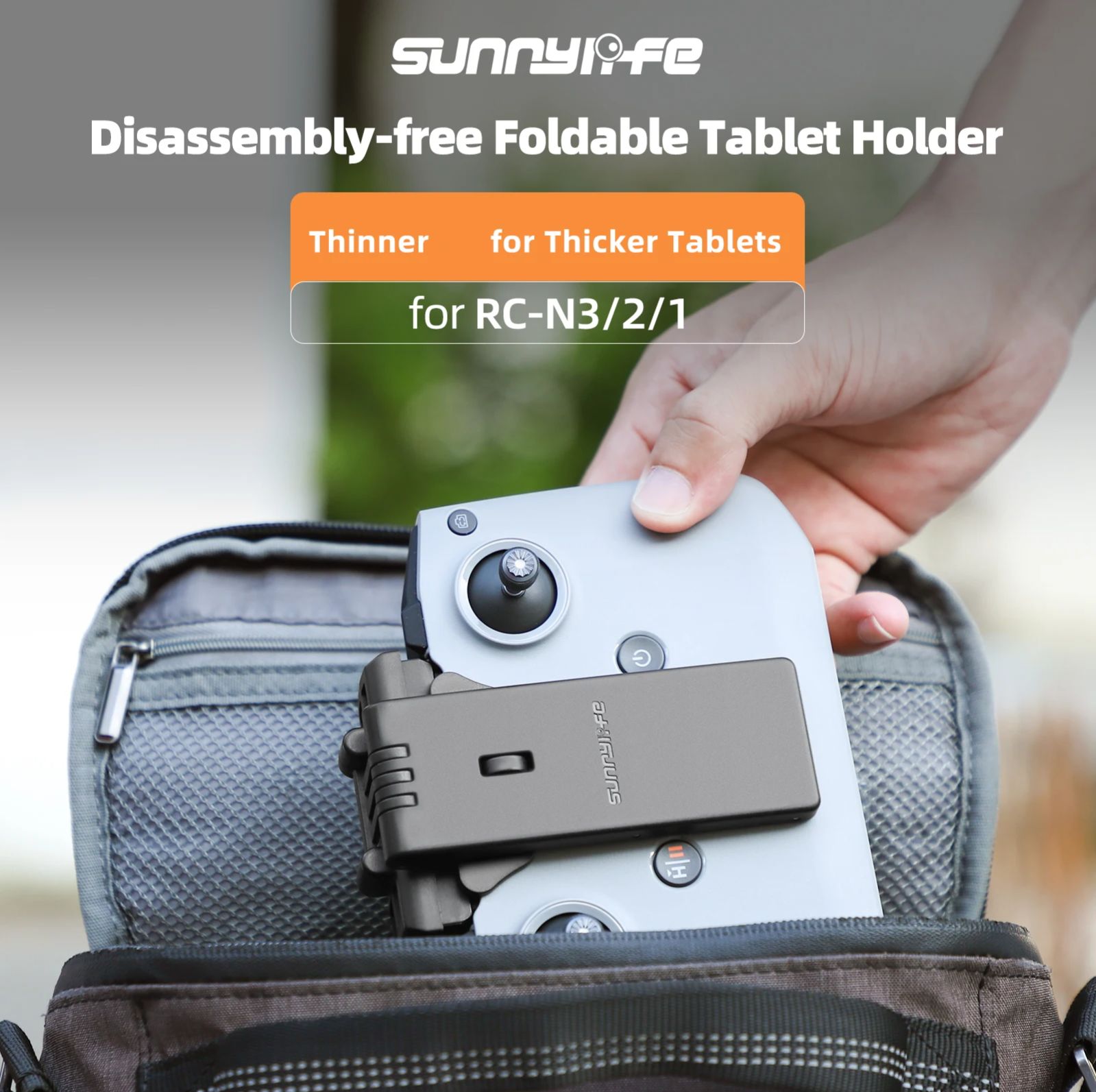 Drone Tablet Mount - 折りたたみ式分解サポート,ドローン用,タブレットコントロールホルダー,延長マウント,吊りロープ,dji RC-N3,n2,n1