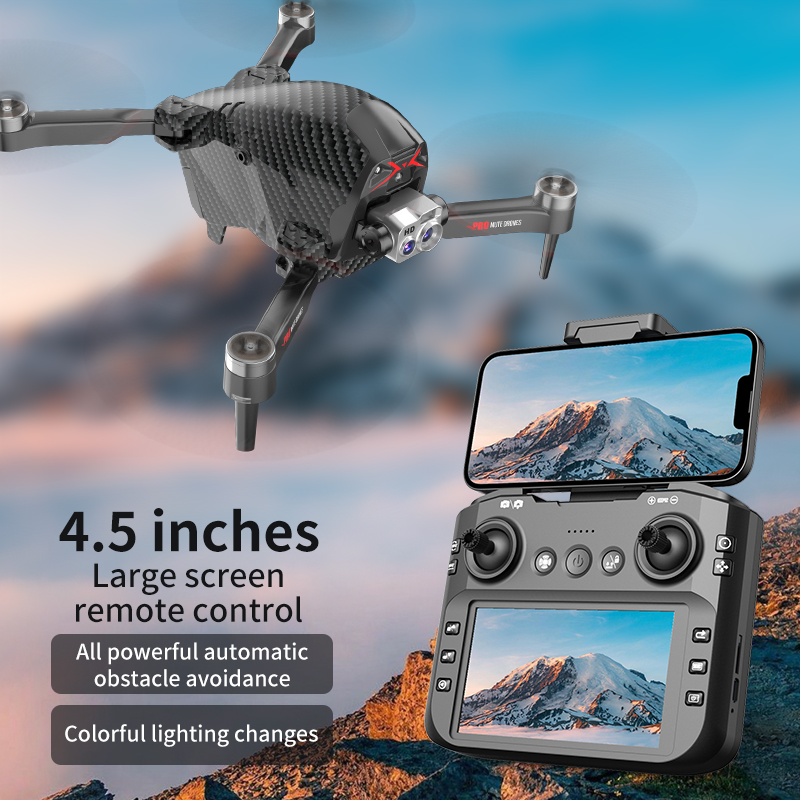 Drone Controller Screen - CS26ドローン、1080P FPVデュアルカメラ、スクリーンリモコン、ブラシレスモーター搭載、最大飛行高度50m、飛行速度5m/s、離陸重量140g、360度回転機能付き ° 障害物回避機能、バッテリー2個