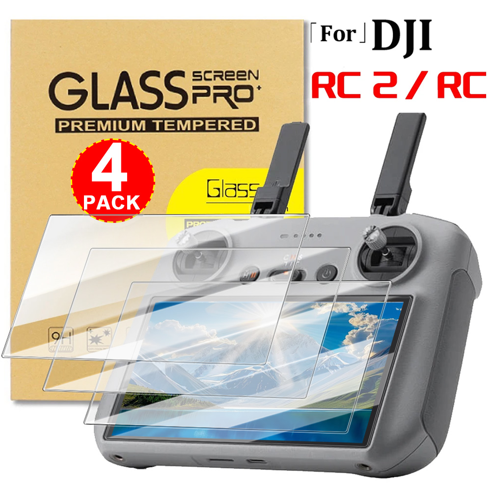 Drone Neck Strap - DJI RC 2/1リモコン用強化ガラススクリーンプロテクター、傷防止フィルム、HDクリア保護フィルム