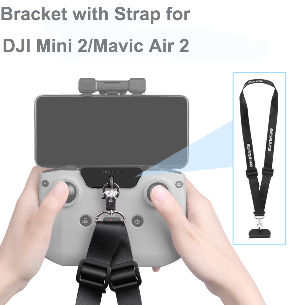 Drone Neck Strap - フックブラケットと調節可能なネックストラップベル付き DJI Mini 2 /Mavic 3/Air