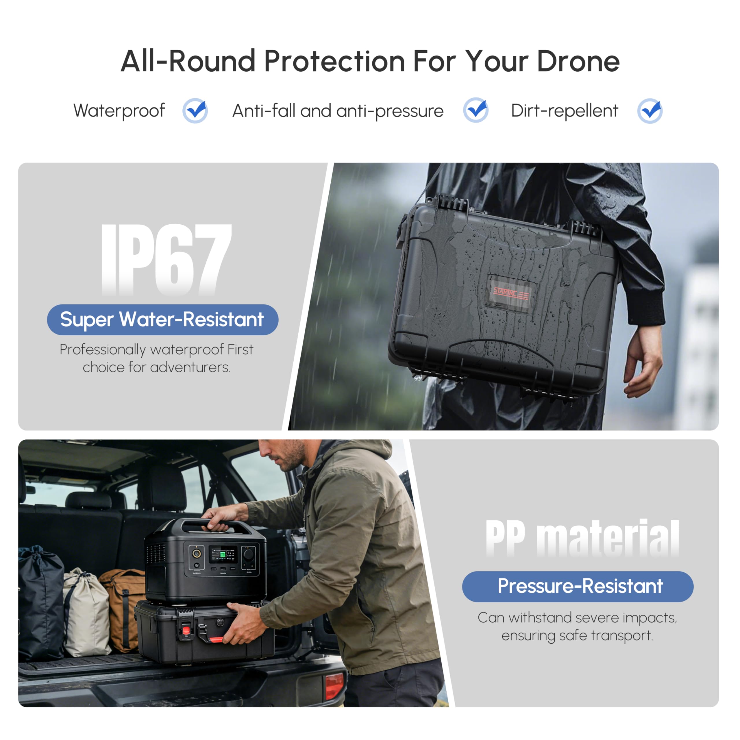 防水ハードケース DJI Avata 360 コンボ用 耐衝 - Drone Controller Hood のレビューと価格