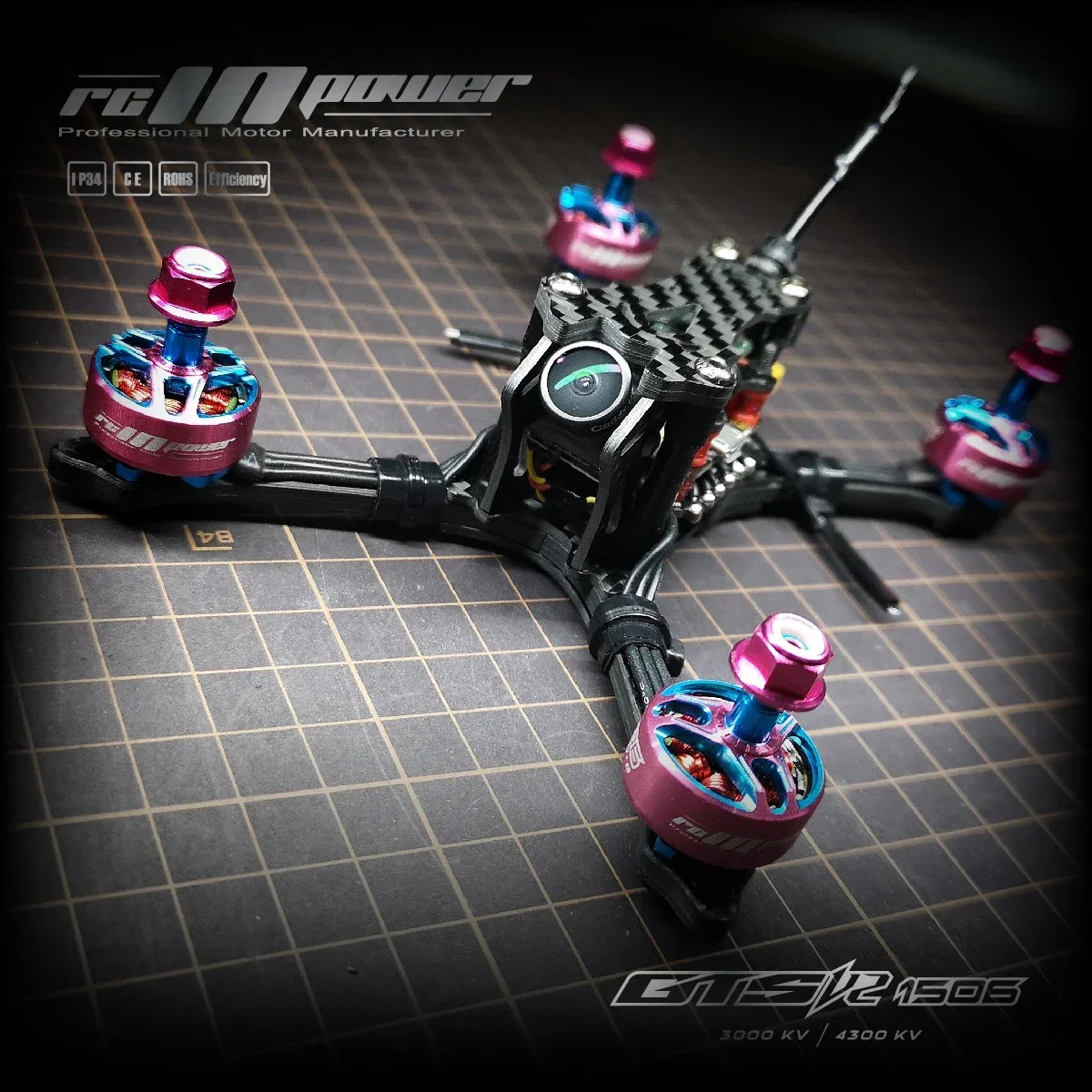 RCINPOWER GTS V2 1506 ブラシレスモータ - Drone Backpack のレビューと価格