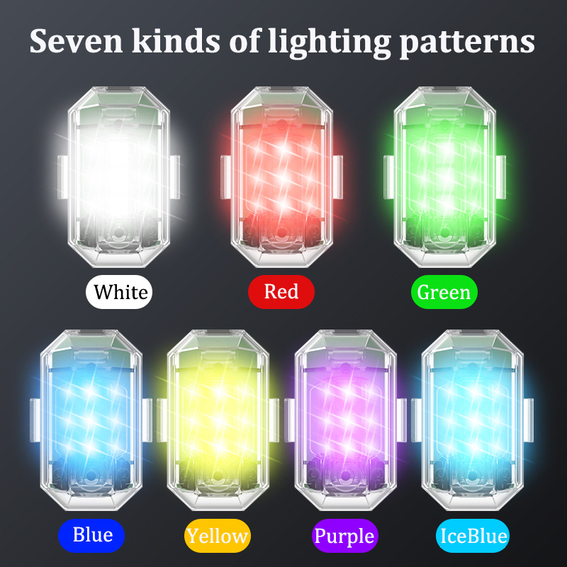 2個/4個入り ワイヤレスLEDドローンストロボライト バイ - Drone Strobe Light のレビューと価格