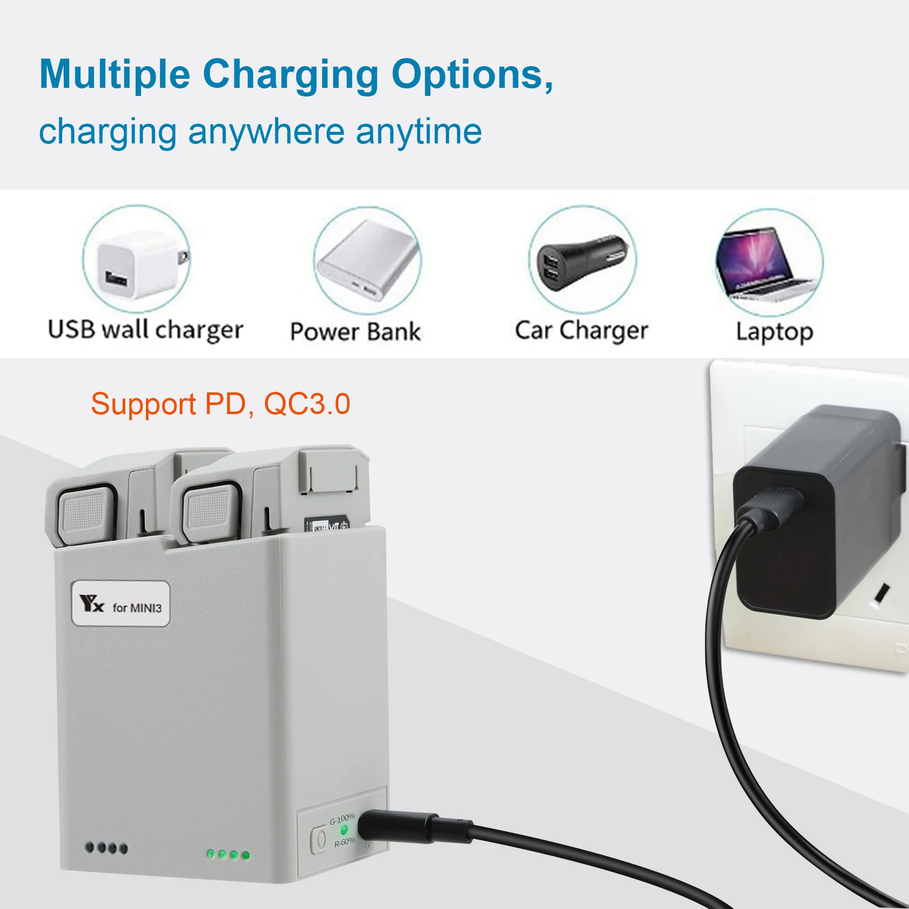 ドローン用バッテリー充電器ハブ,バッテリー充電バトラー,2バ - Drone Charging Hub のレビューと価格