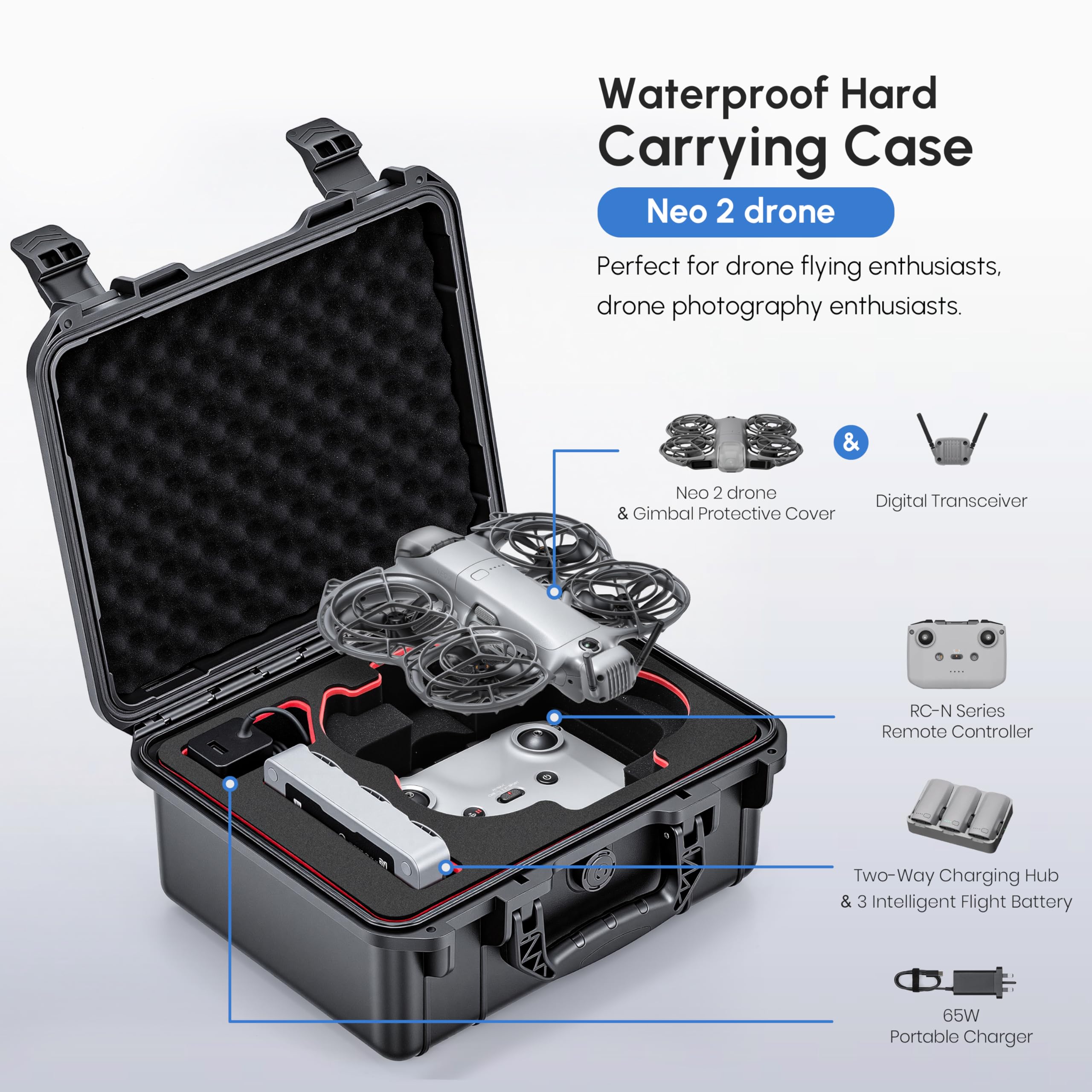 NEO 2 ケース、DJI Neo 2 アクセサリー用防水ハ - Drone Controller Hood のレビューと価格