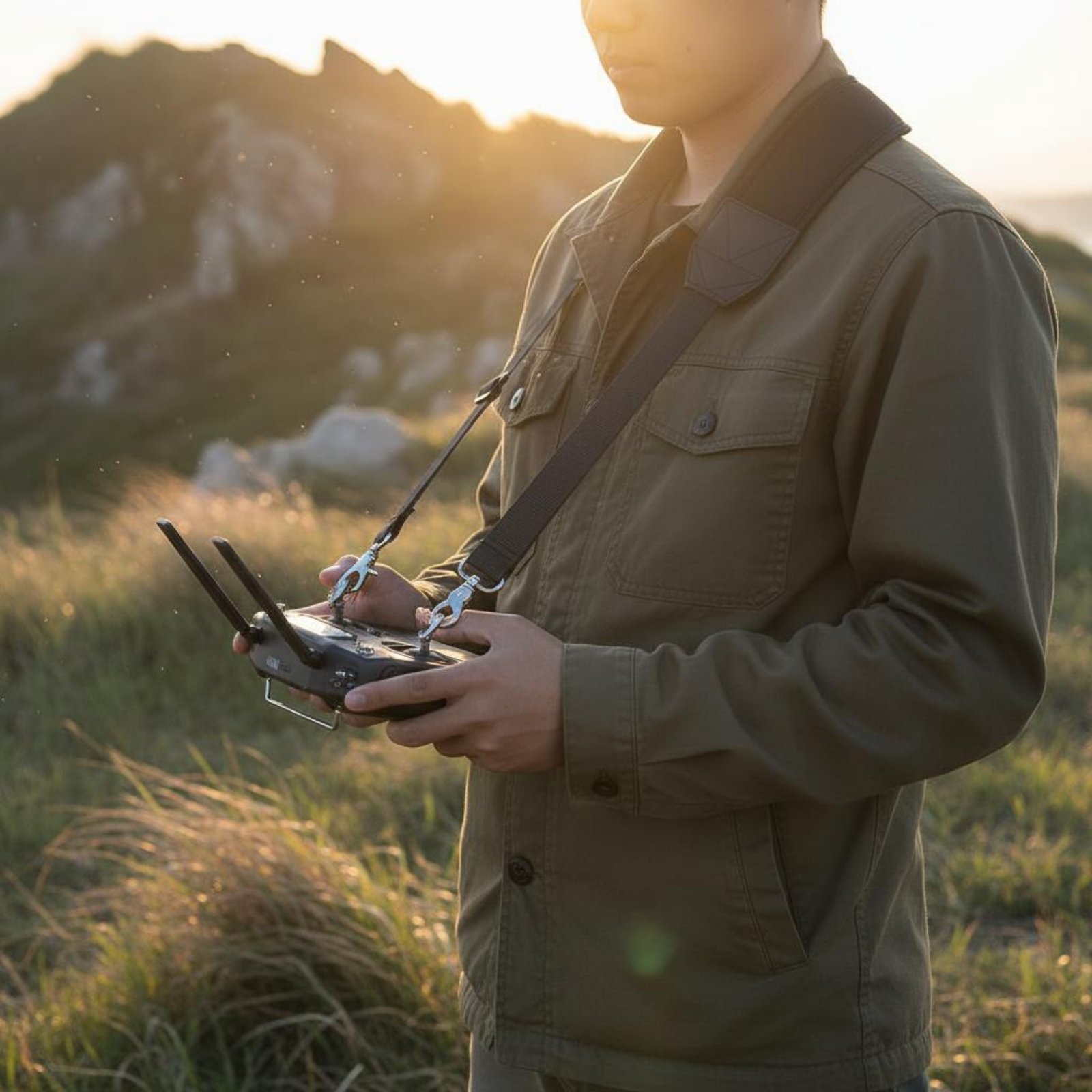 ドローン送信機ストラップ クイックインストール ドローンコン - Drone Remote Controller Lanyard のレビューと価格