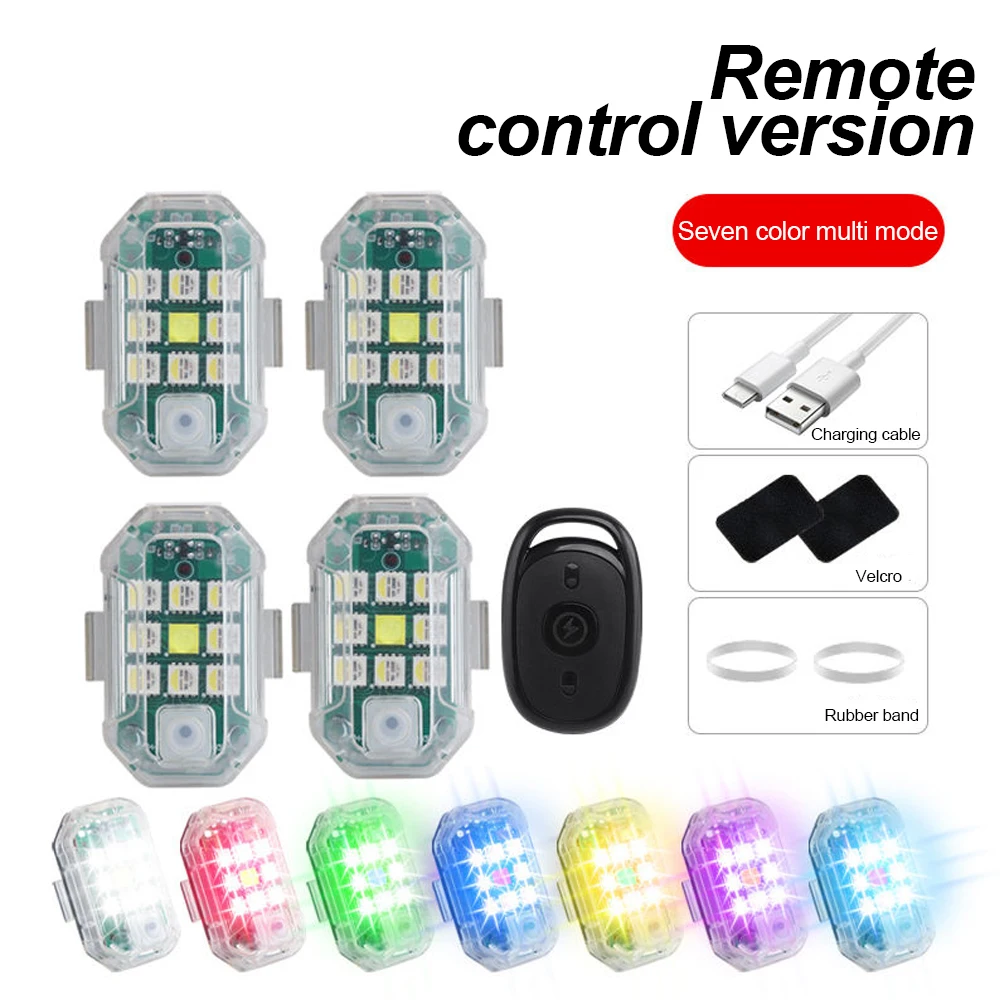 ワイヤレスリモコン LED 航空機ストロボライト車自動車オー - Drone Strobe Light のレビューと価格