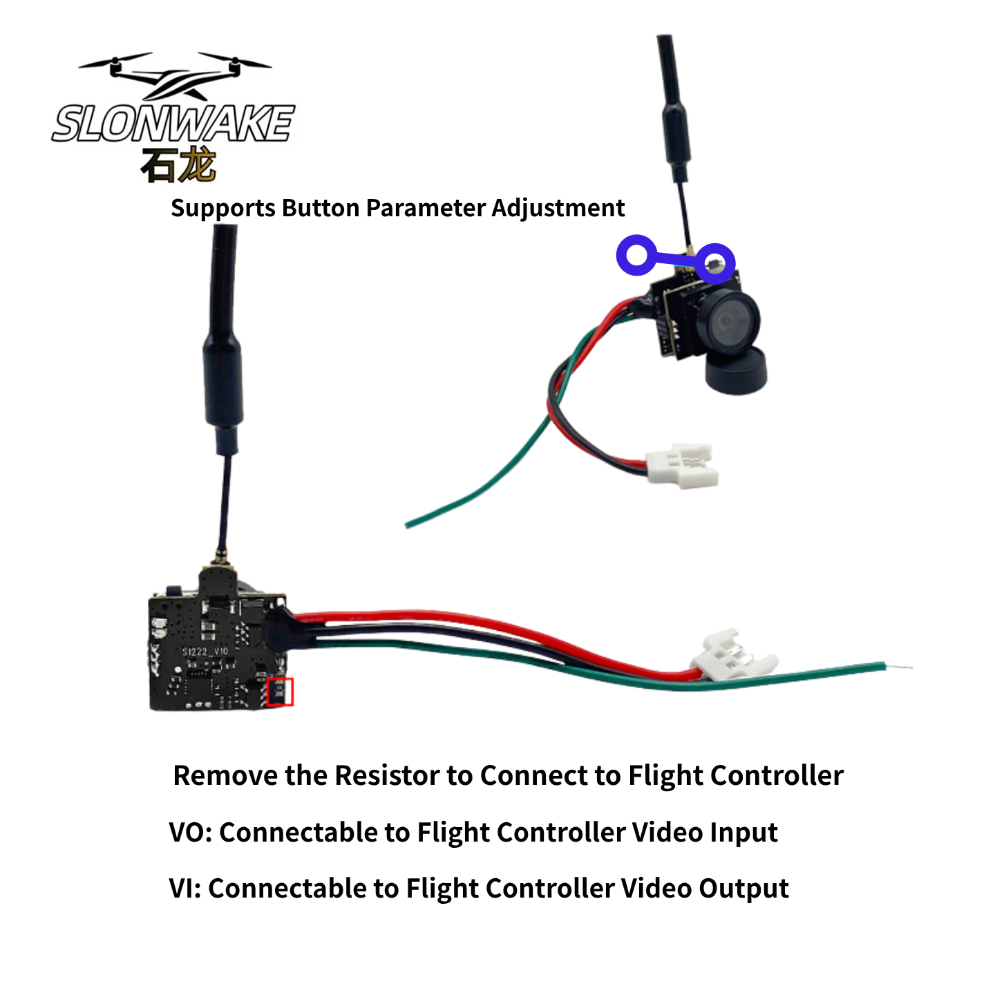 SLONWAKE 5.8G アナログビデオ伝送カメラ 200 - Drone Controller Screen のレビューと価格