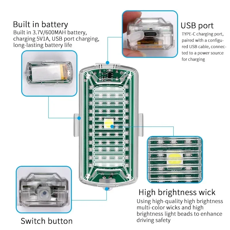 ワイヤレスLEDドローンストロボライト,リモコン,信号灯,オ - Drone Strobe Light のレビューと価格