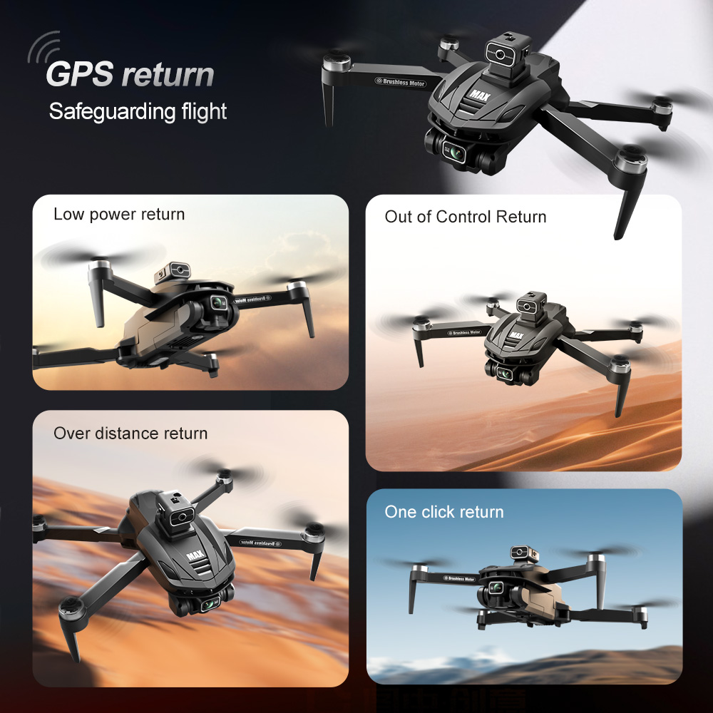 V168 PRO Max GPS ドローン 8K プロフェッ - Drone Controller Screen のレビューと価格