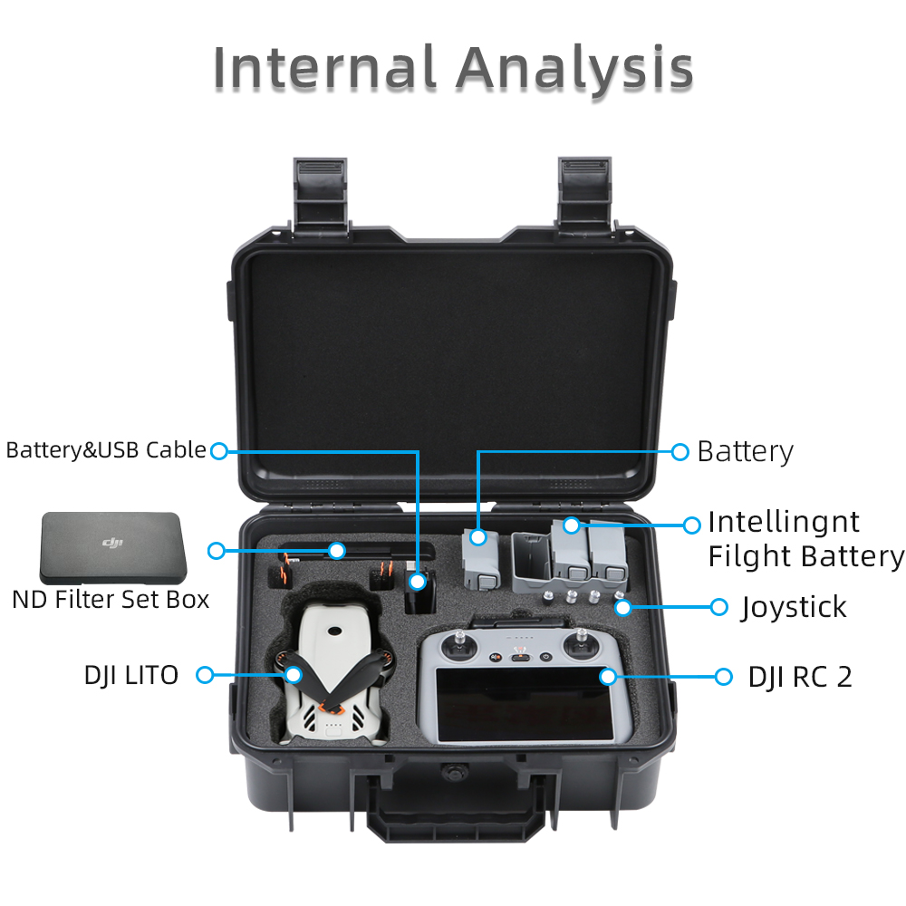 DJI LITO 1 X1ドローン用ハードシェル収納ケース、 - Drone Hard Shell Case のレビューと価格