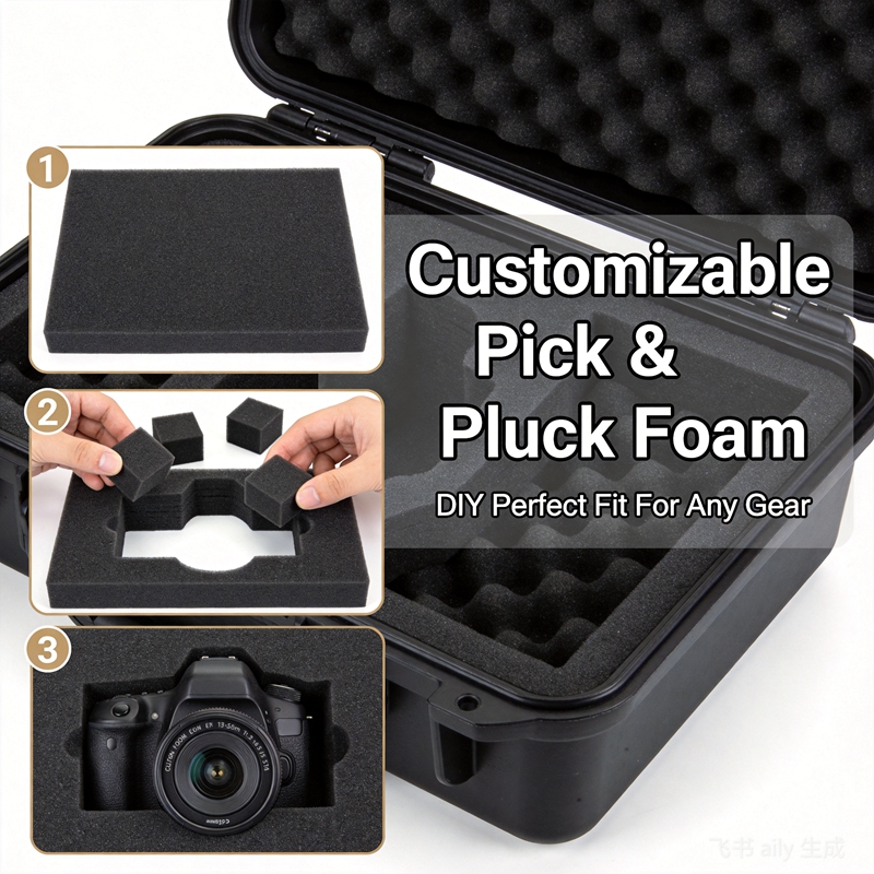 プレカットスポンジ写真撮影機材収納ボックス DJI Mini - Drone Hard Shell Case のレビューと価格