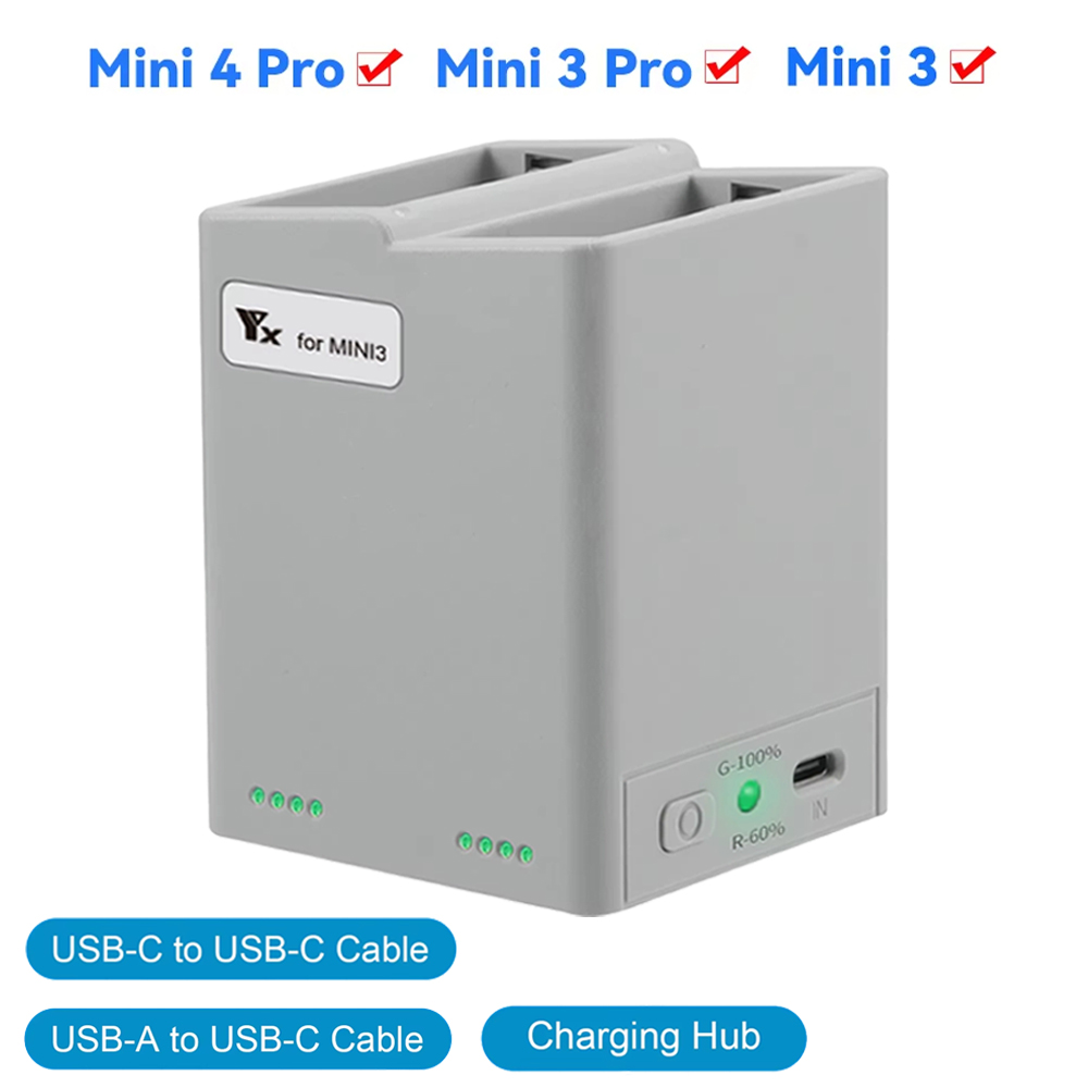 DJI ミニ 3Pro/4Pro バッテリー双方向充電ハブド - Drone Charging Hub のレビューと価格