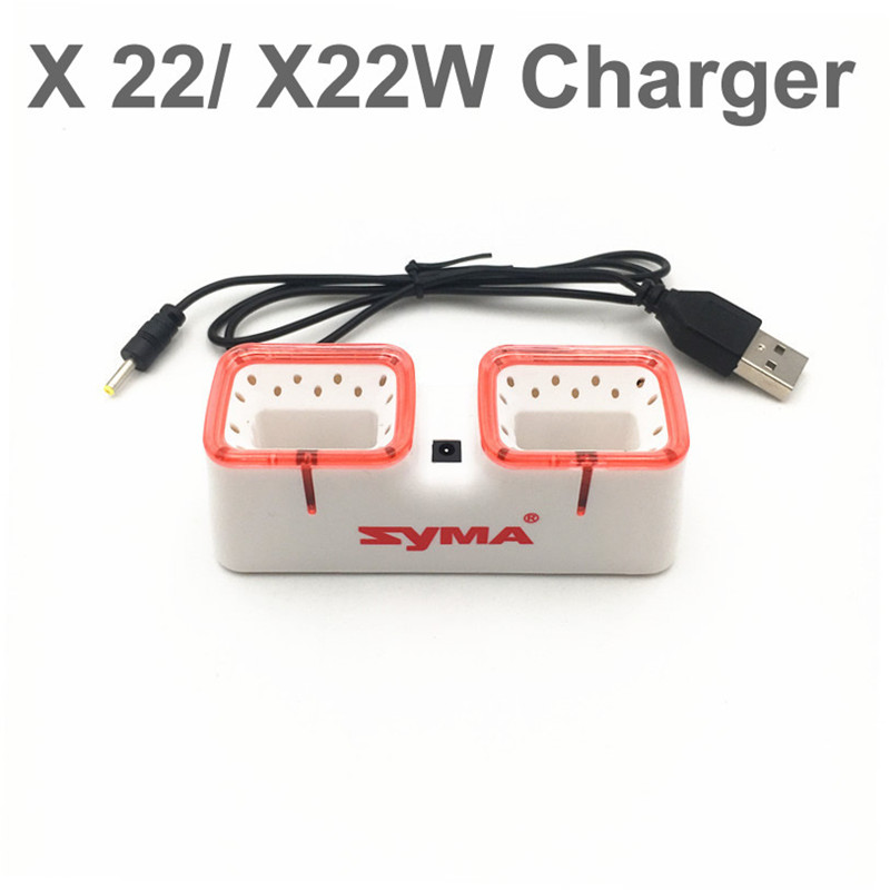 デュアル USB 高速充電器 Syma X22 X22W ド - Drone Battery Adapter のレビューと価格