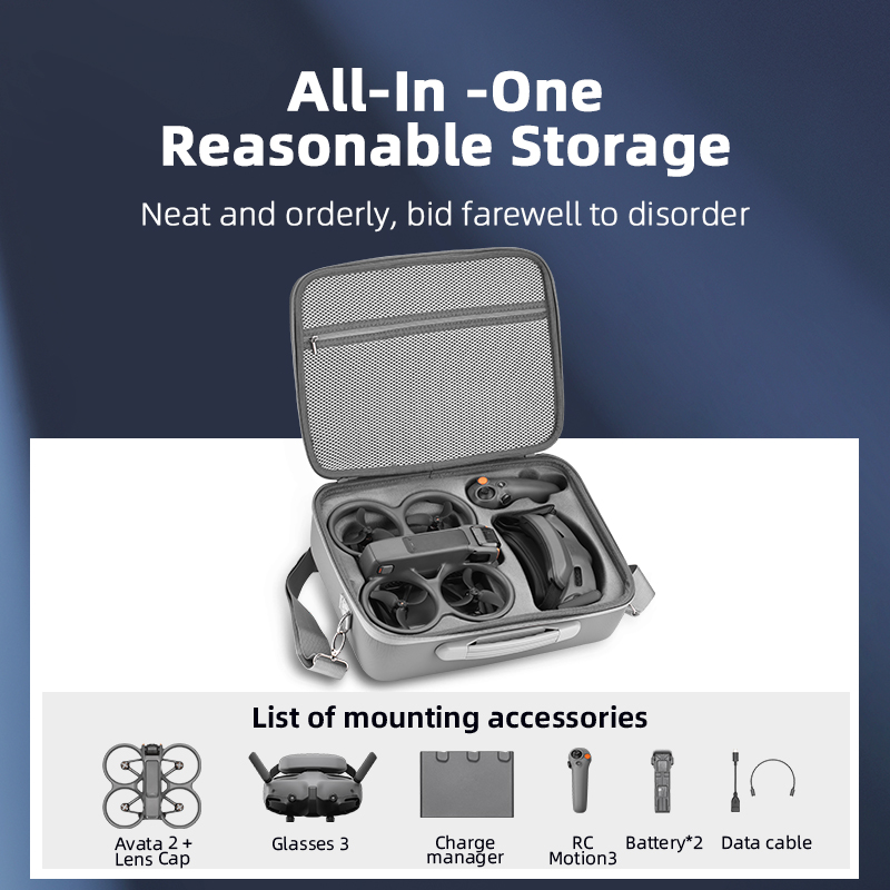 DJI Avata 2 Goggles 3用トラベルキャリン - Drone Carrying Case のレビューと価格