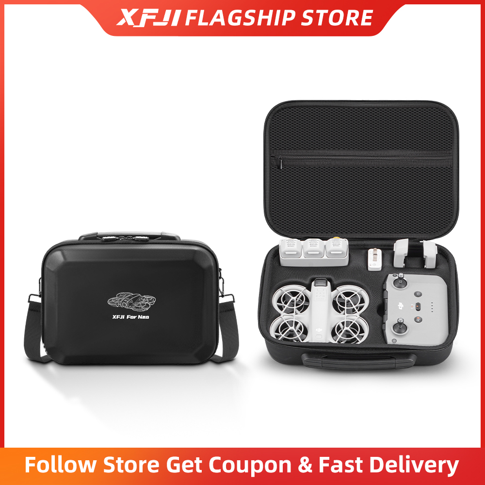 XFJI キャリングケース DJI NEOコンボ対応 PUレ - Drone Hard Shell Case のレビューと価格